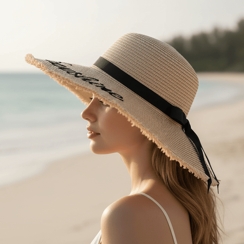 Chapeau de Paille Femme Pliable