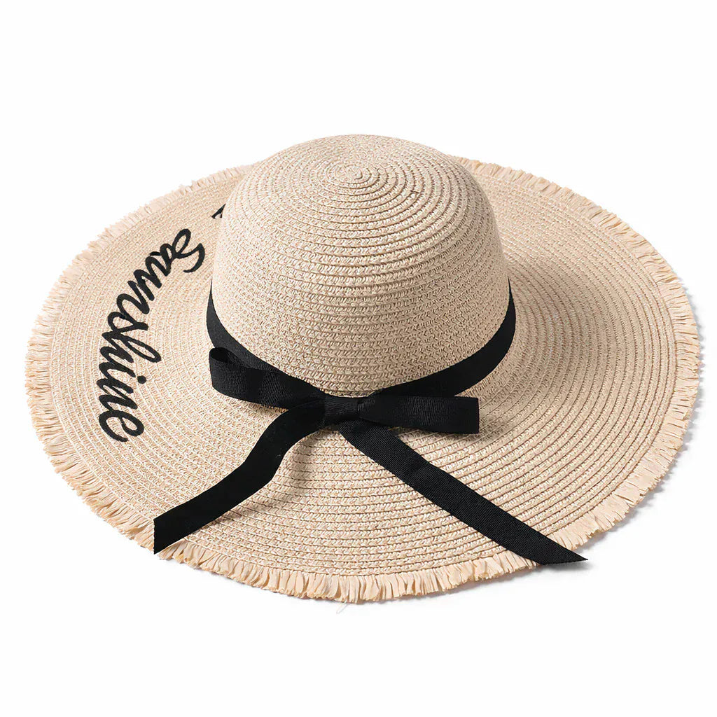 Chapeau de Paille Femme Pliable