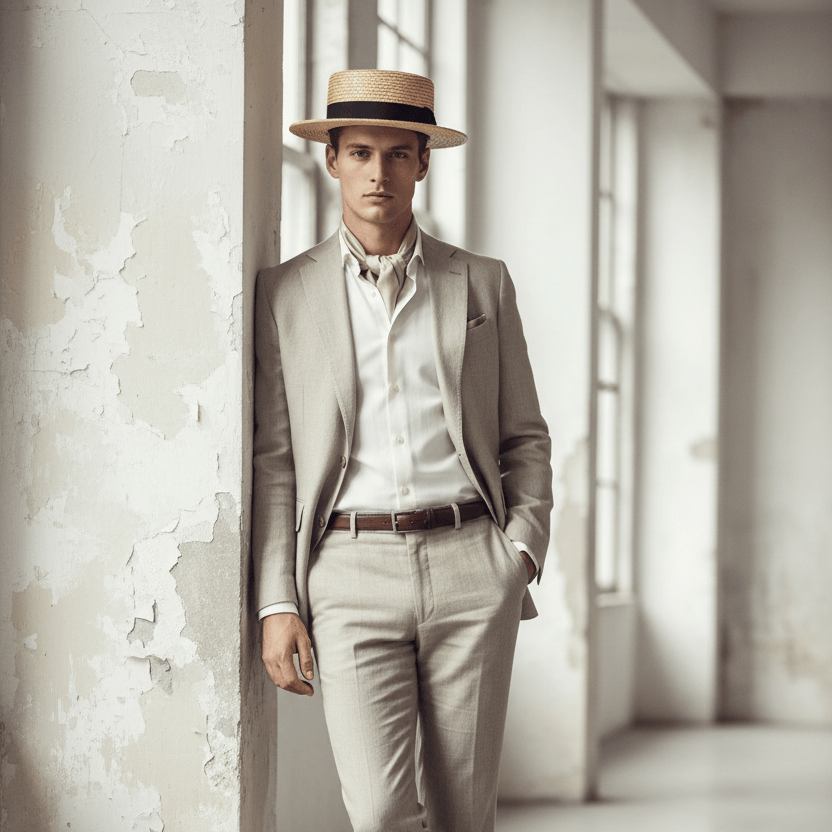 Chapeau de Paille Mode Canotier