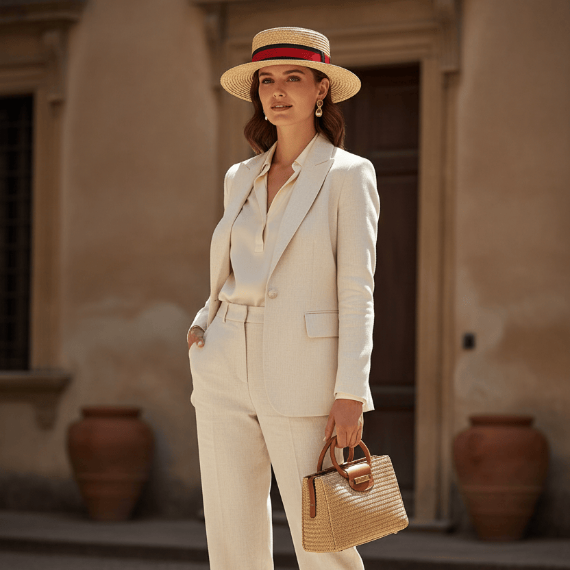 Chapeau de Paille Mode Canotier