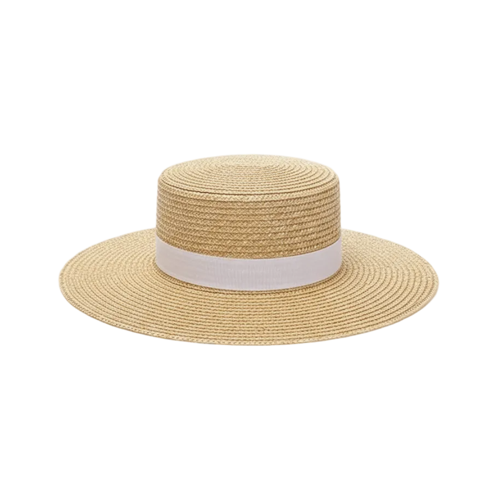 Chapeau de Paille Style Canotier