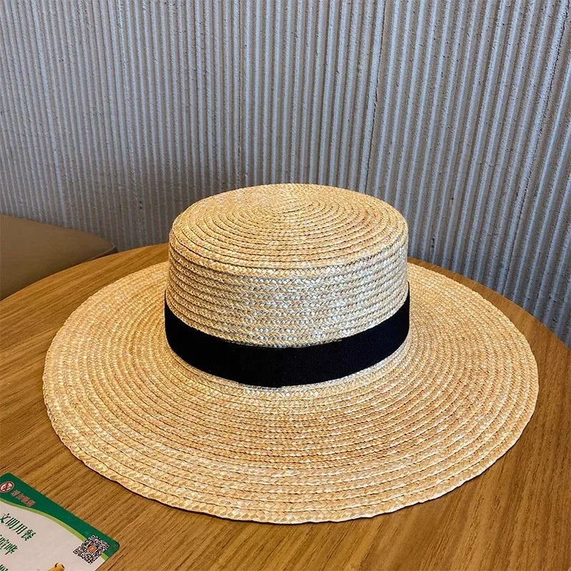 Chapeau de Paille Style Canotier