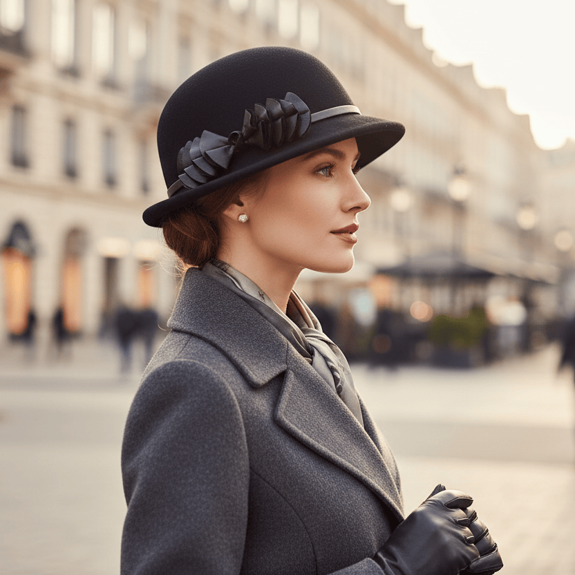Chapeau en Laine Cloche Melon