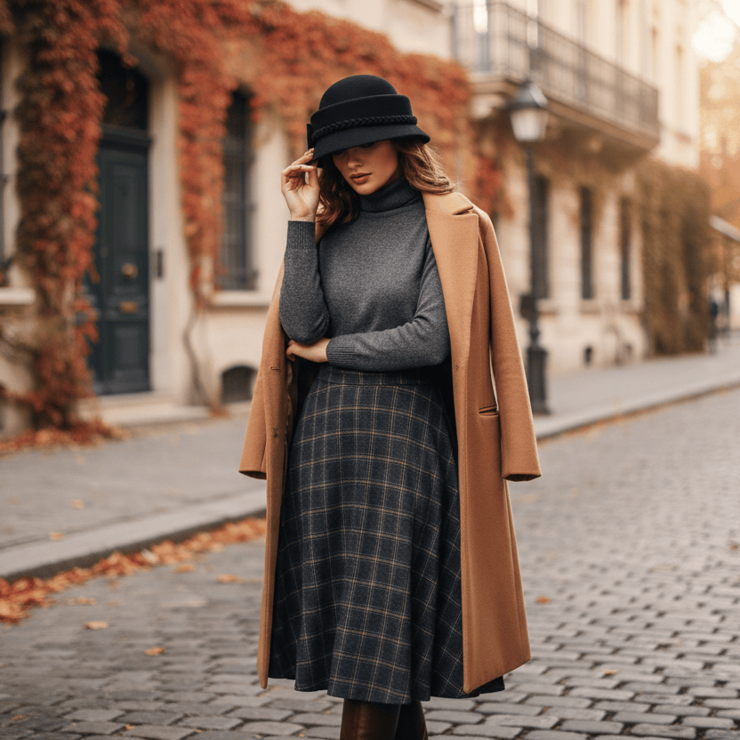 Chapeau en Laine Melon Cloche Femme