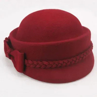 Chapeau en Laine Melon Cloche Femme