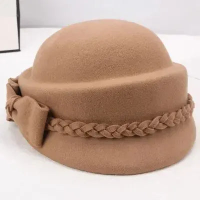 Chapeau en Laine Melon Cloche Femme
