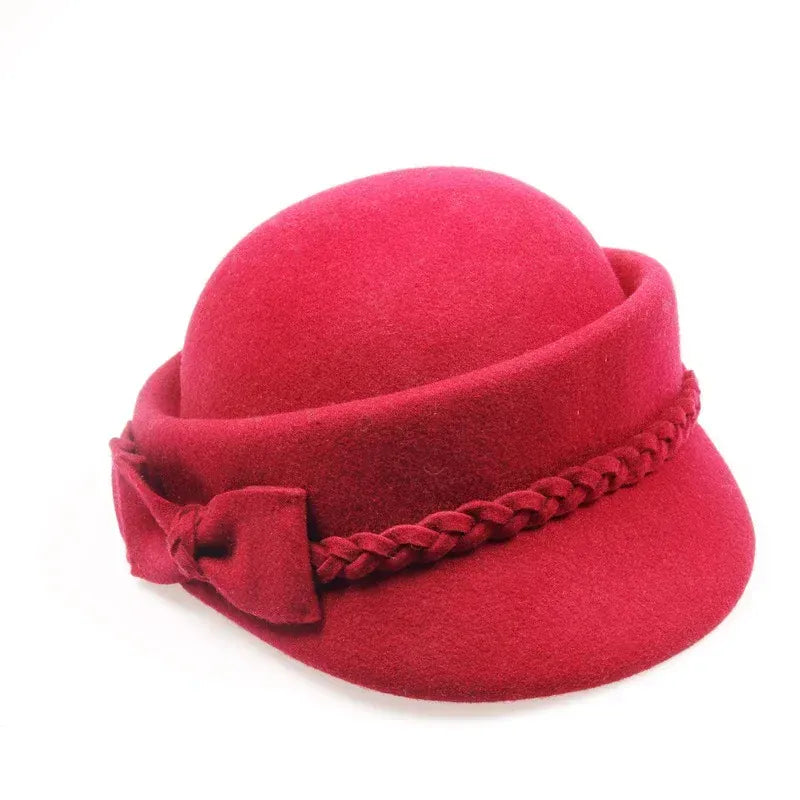 Chapeau en Laine Melon Cloche Femme