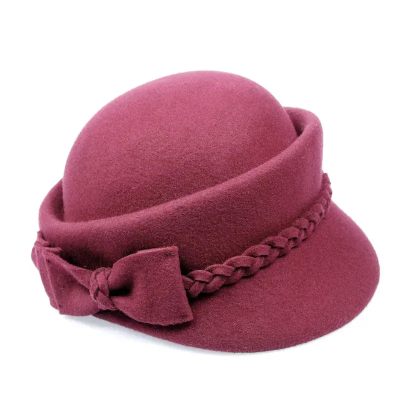 Chapeau en Laine Melon Cloche Femme