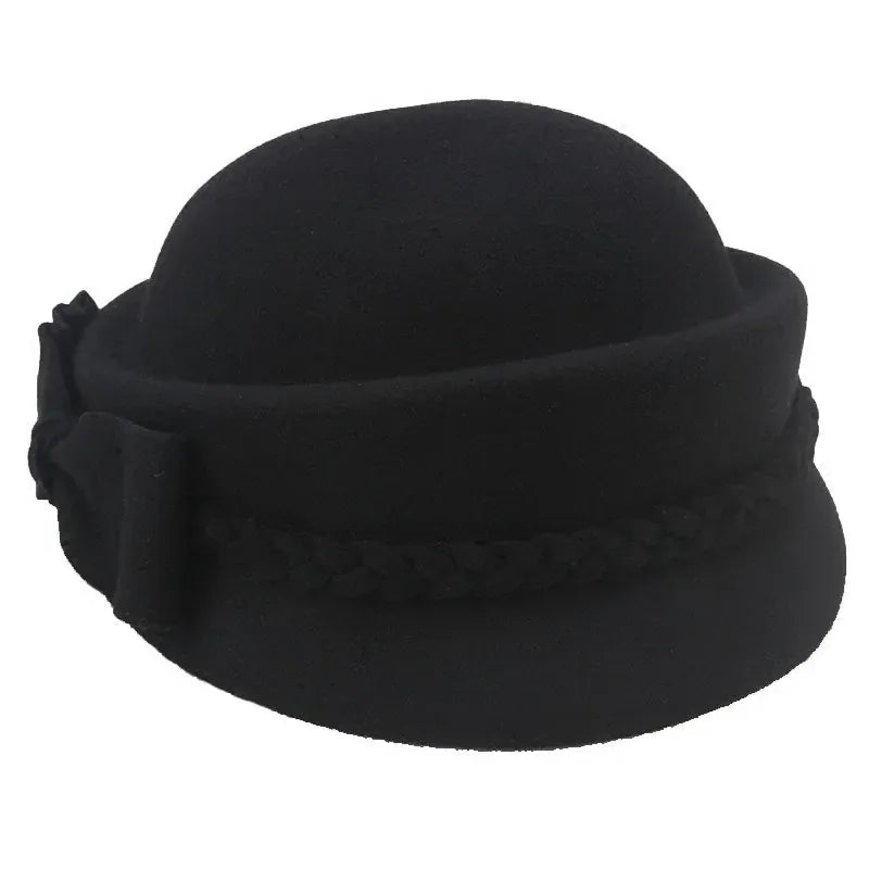 Chapeau en Laine Melon Cloche Femme