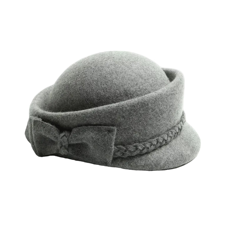 Chapeau en Laine Melon Cloche Femme
