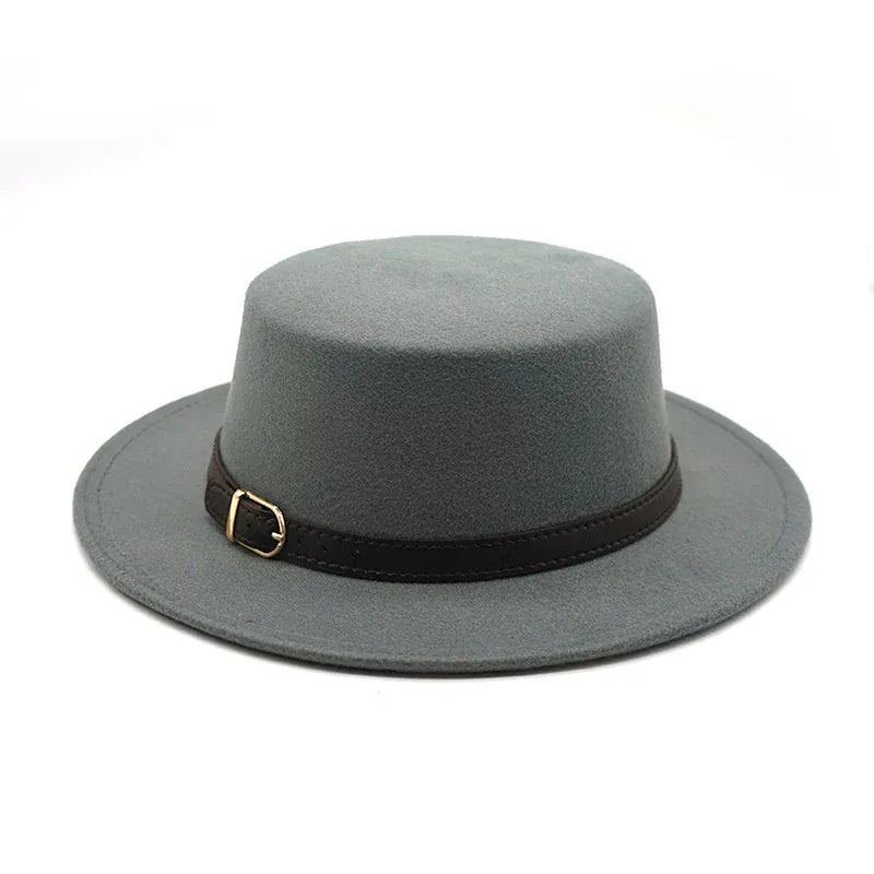 Chapeau Fedora Plat Classique Chic