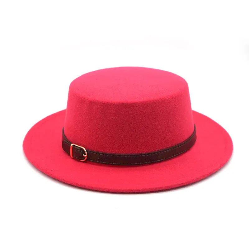 Chapeau Fedora Plat Classique Chic