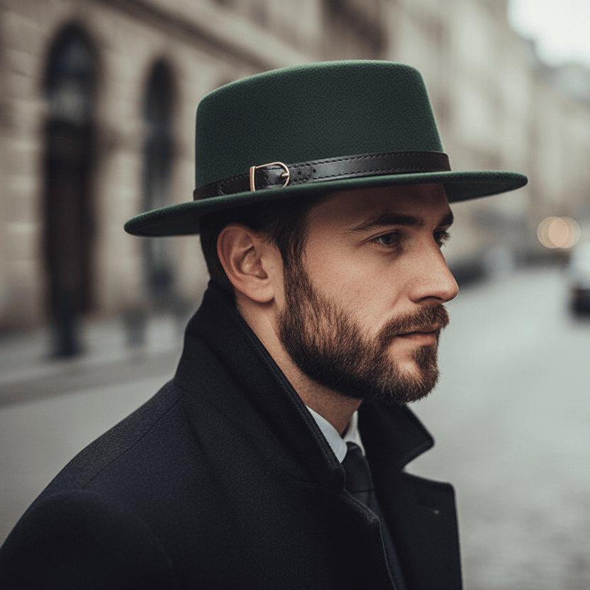 Chapeau Fedora Plat Classique Chic