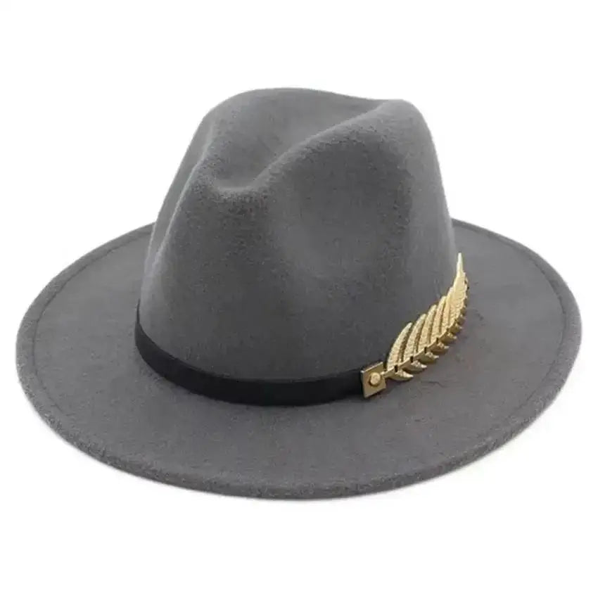 Chapeau Fedora Style Plume