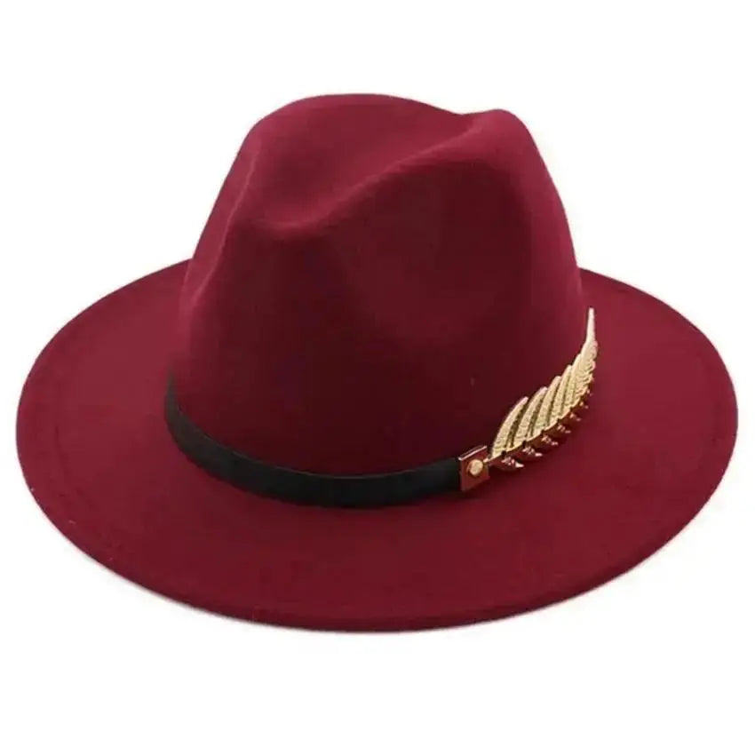 Chapeau Fedora Style Plume