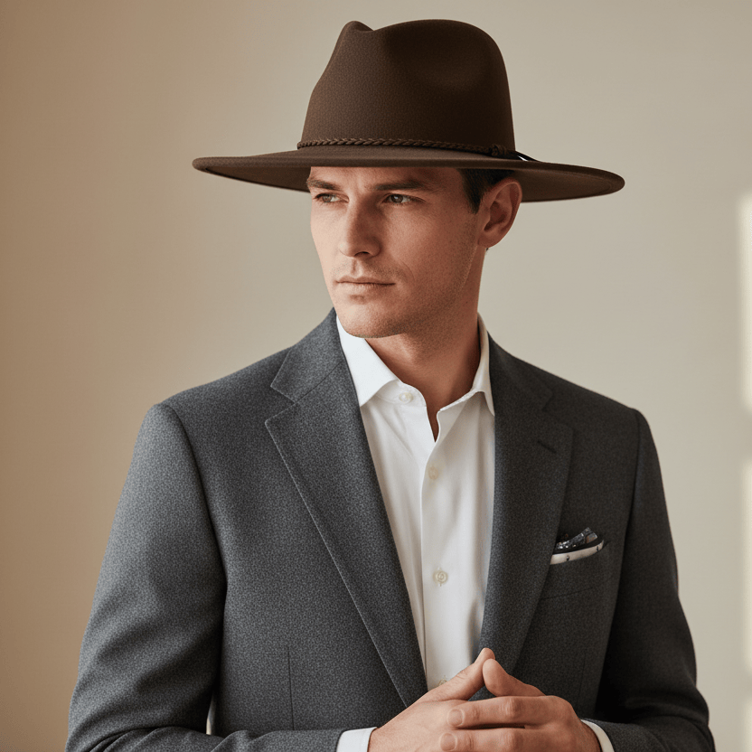 Chapeau Fedora Suede Classique