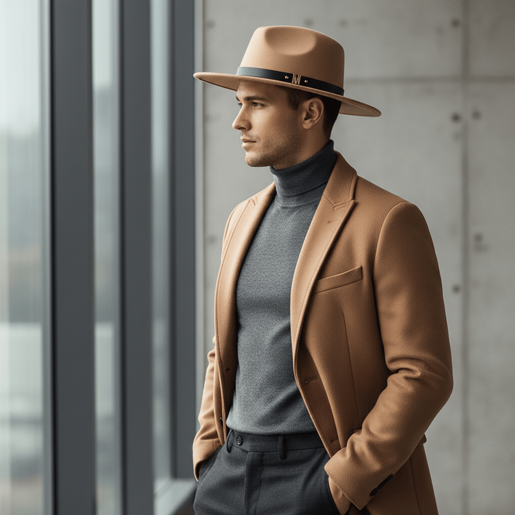 Chapeau Fedora Suede Simple Chic