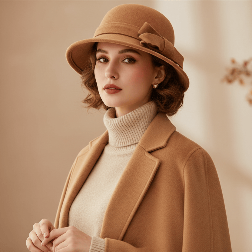 Chapeau Melon Cloche Femme Charme Chic