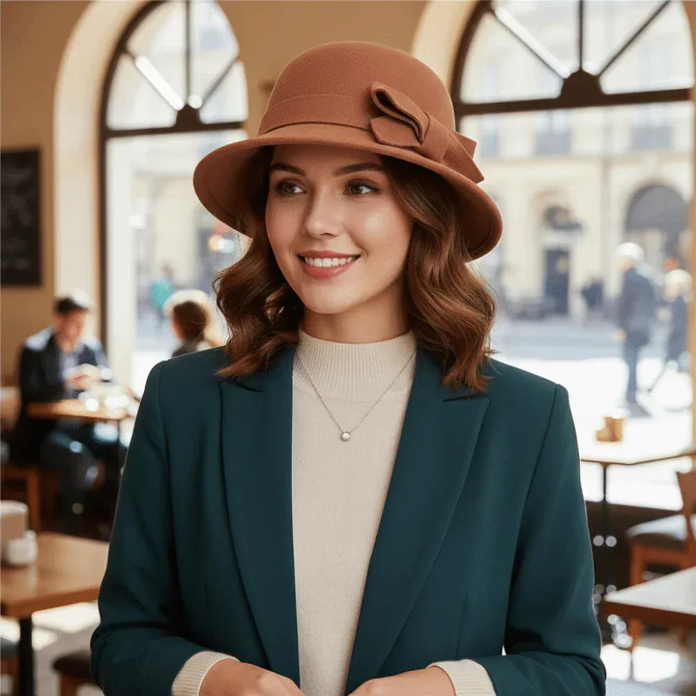 Chapeau Melon Cloche Femme Charme Chic