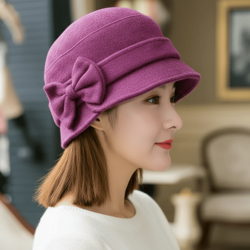 Chapeau Melon Cloche Femme Hiver