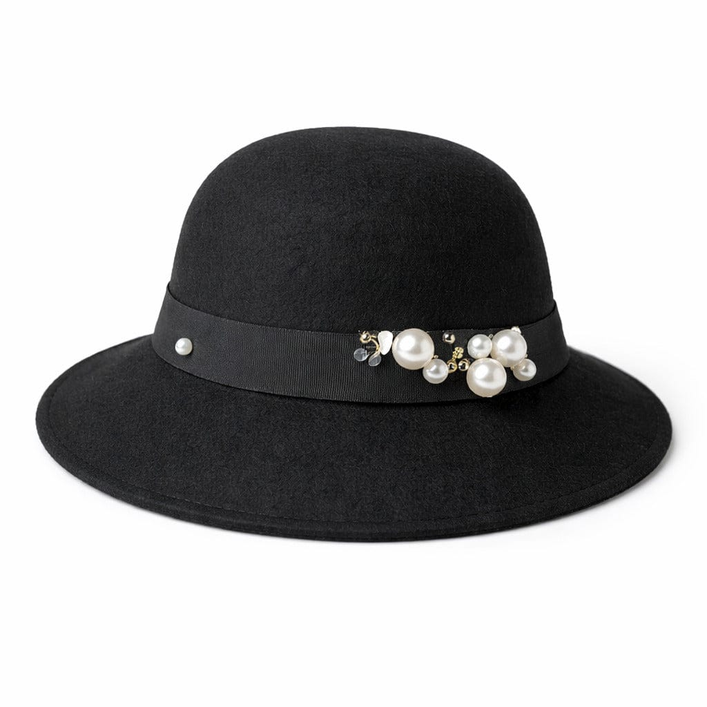 Chapeau Melon Cloche Femme Perle