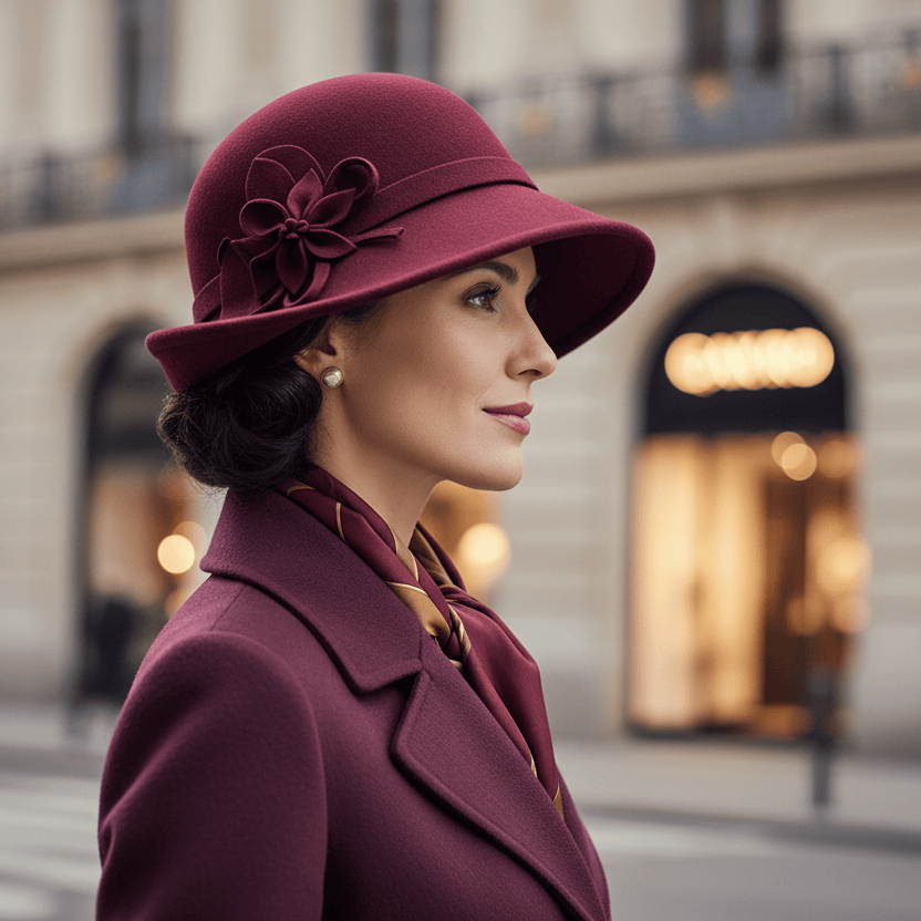 Chapeau Melon Cloche Femme Style British