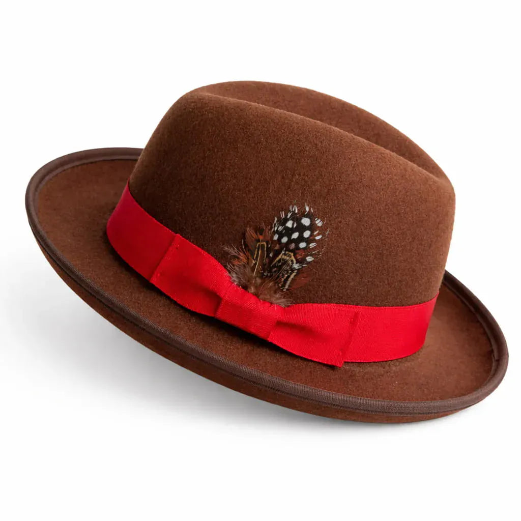 Chapeau Melon Fedora Plume