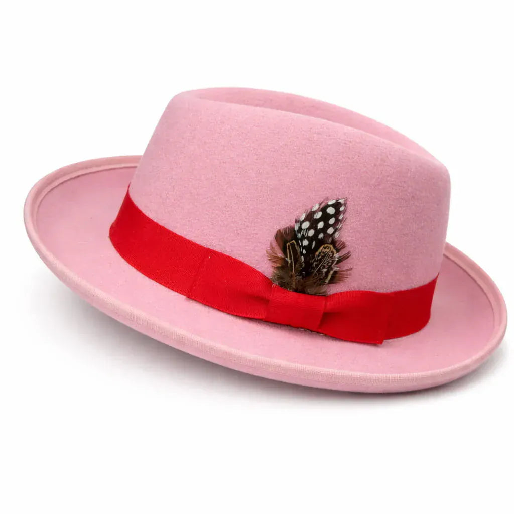 Chapeau Melon Fedora Plume