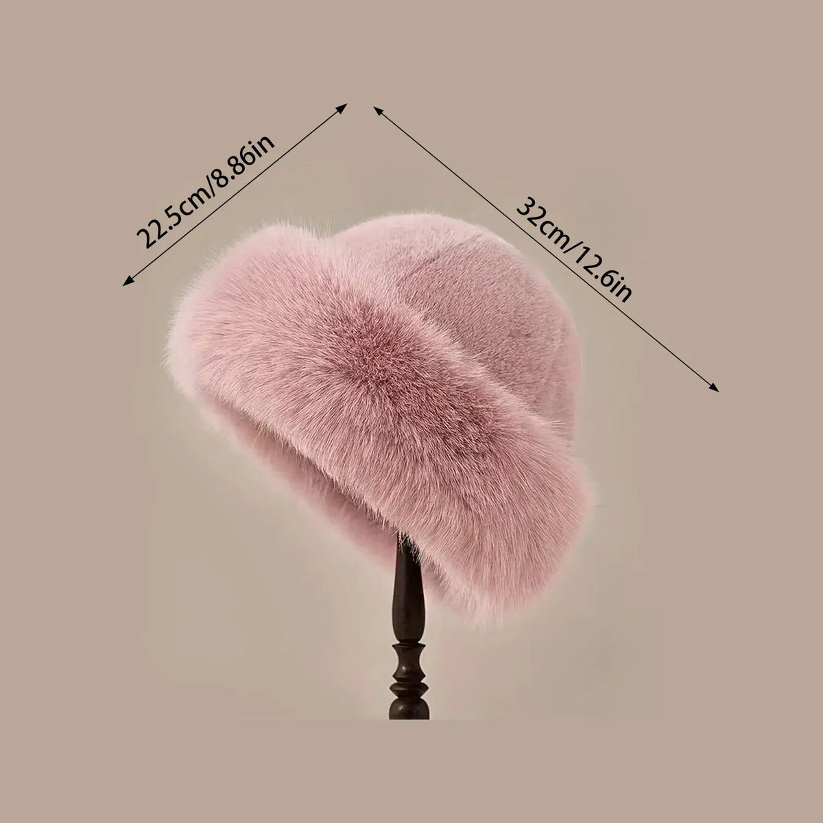 Chapka en fourrure Bonnet femme